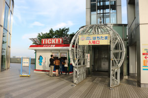 קופת הכרטיסים והכניסה למצפה