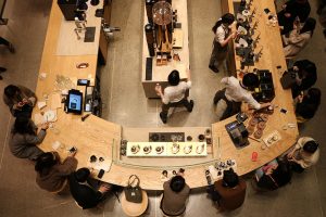 מבט מלמעלה על הקומה הראשונה