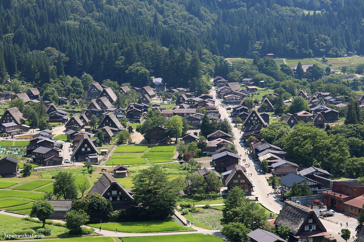 שירקאווה גו אוגימאצ'י מבט מהתצפית