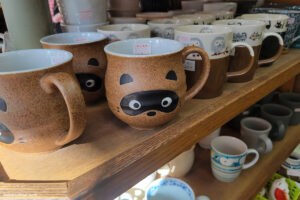 ספלים חמודים בשוק דוגויאסוגי באוסקה