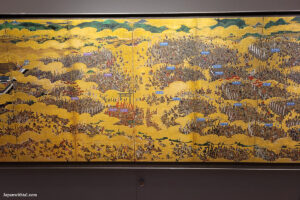 ציור המציג את הקרבות בזמן המצור על טירת אוסקה בשנת 1615