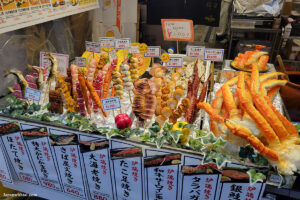 פירות ים בשוק קורומון באוסקה